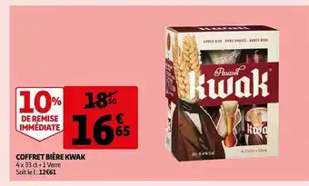 Auchan Coffret bière kwak offre