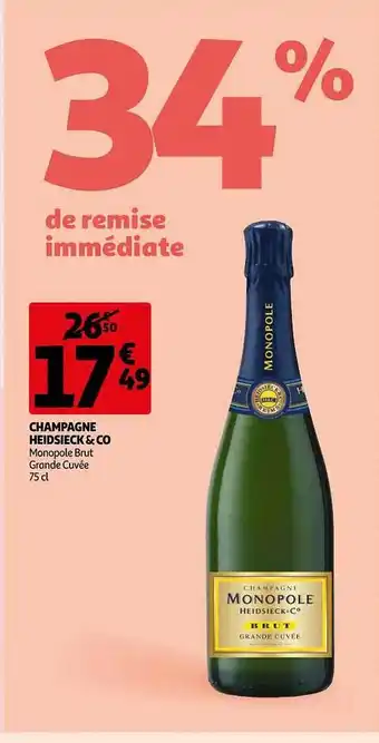 Auchan Champagne heisieck & co offre