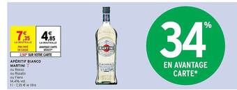 Intermarché Apéritif bianco martini offre