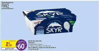 Intermarché Express Skyr 0% nature yoplait offre