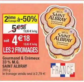 Migros Gourmand & crémeux 33% m.g. saint albray offre