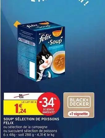 Intermarché Express Soup' sélection de poissons felix offre