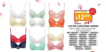 Trafic Lot de 2 soutiens-gorge offre