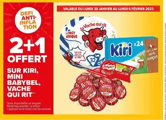 Carrefour Kiri, mini babybel, vache qui rit offre