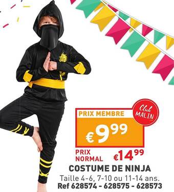 Trafic Costume de ninja offre