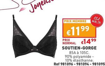 Trafic Soutien-gorge offre