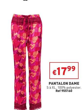 Trafic Pantalon dame offre