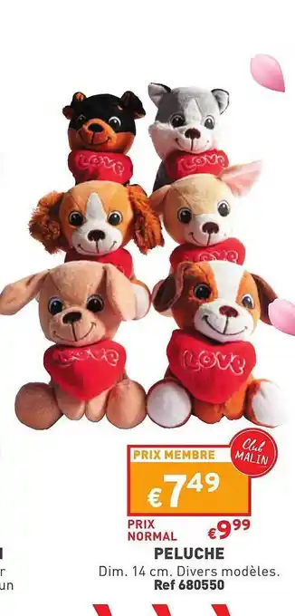 Trafic Peluche offre