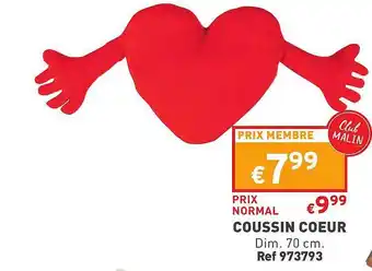 Trafic Coussin cœur offre