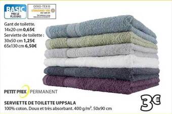JYSK Serviette de toilette uppsala offre