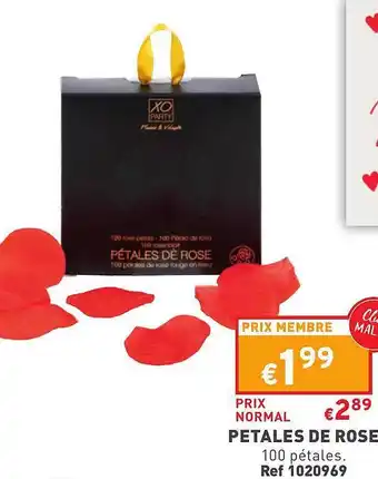 Trafic Pétales de rose offre