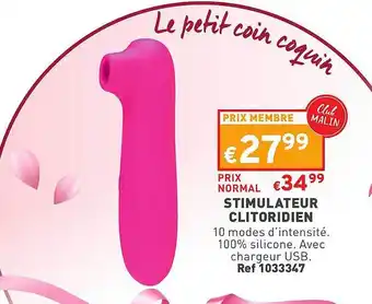 Stimulateur clitoridien