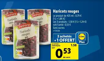 Lidl Haricots Rouges offre