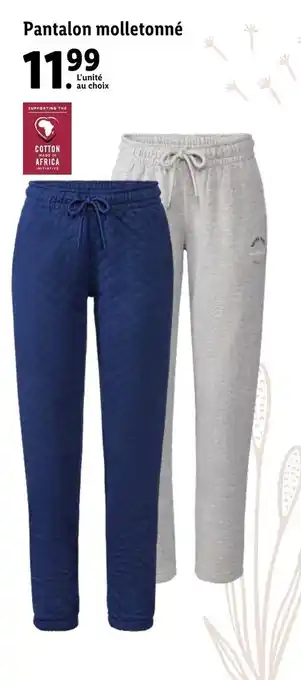Lidl Pantalon Molletonné offre
