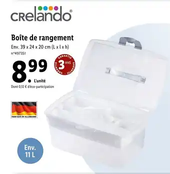 Lidl Boîte De Rangement offre