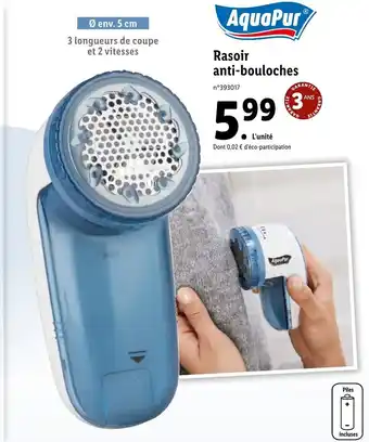 Rasoir Anti-Bouloches