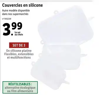 Lidl Couvercles En Silicone offre