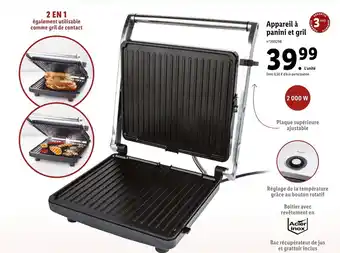 Lidl Appareil à Panini Et Gril offre