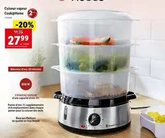 Lidl Cuiseur vapeur Cook@Home offre