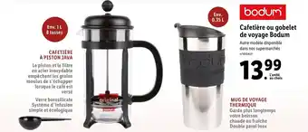 Lidl Cafetiére Ou Gobelet De Voyage Bodum offre