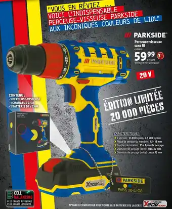 Lidl Perceuse-Visseuse offre