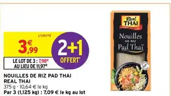 Intermarché Nouilles De Riz Pad Thai Real Thai offre