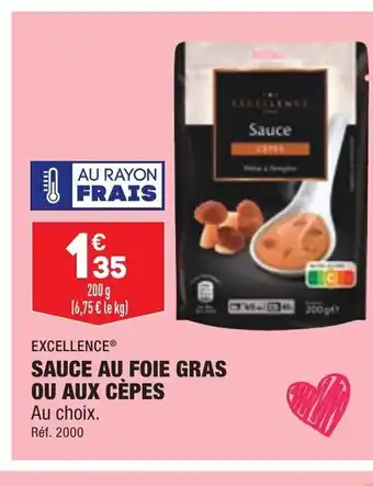 ALDI Sauce Au Foie Gras Ou aux Cepes offre