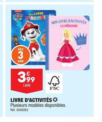 ALDI Livre d'Activites offre