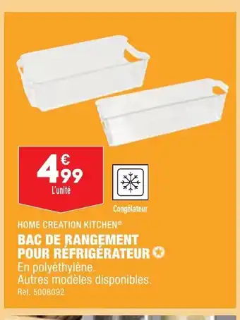 ALDI Bac de Rangement Pour Réfrigérateur offre