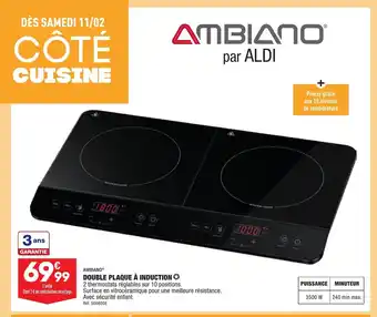 ALDI Double Plaque a Induction offre