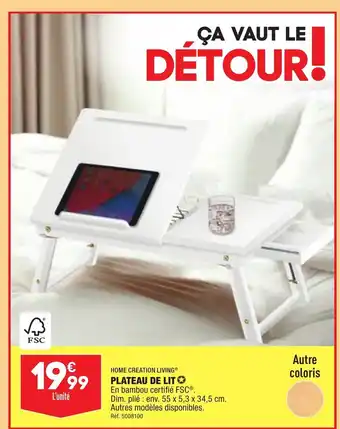 ALDI Plateau de Lit offre