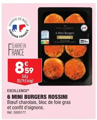 ALDI 6 Mini Burgers Rossini offre