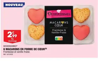 ALDI 6 Macarons en Forme de Coeur offre