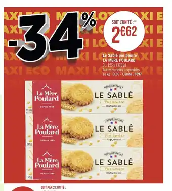 Géant Casino Le Sable pur Beurre La Mere Poulard offre