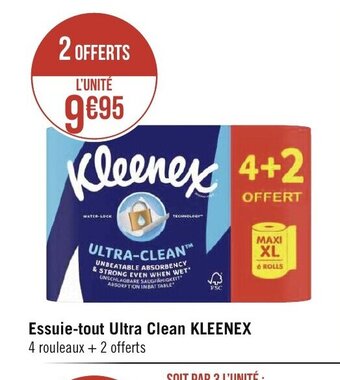 Géant Casino Essuie-Tout Ultra Clean Kleenex offre