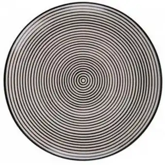 Assiette plate tokyo - ø 26 cm - noir, blanc