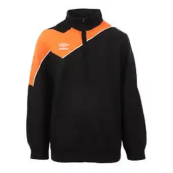 Decathlon Sweat zippé noir/orange enfant umbro division offre