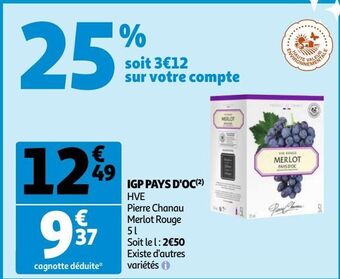 Auchan Igp pays d'oc offre