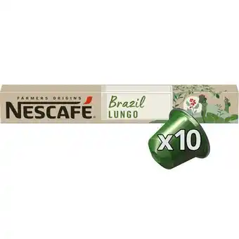 Auchan Capsules nescafé farmers origins brazil espresso offre