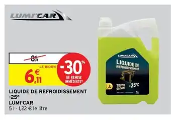 Intermarché Liquide De Refroidissement -25 Lumu'Car offre