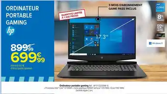 Carrefour Ordinateur portable gaming hp offre