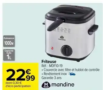 Friteuse mandine
