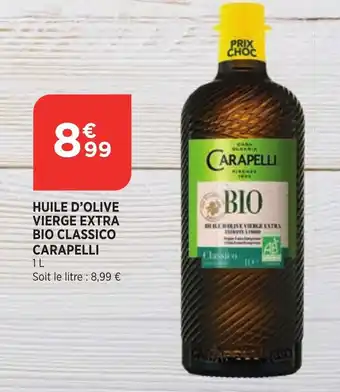Huile D'Olive Vierge Extra Bio Classico Carapelli
