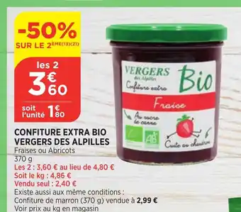 Bi1 Confiture Extra Bio Vergers Des Alpilles offre