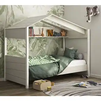 Auchan Lit cabane 90x200cm noe offre