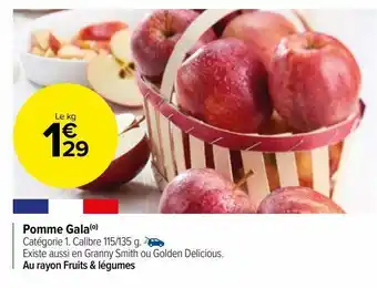 Carrefour Market Pomme gala offre