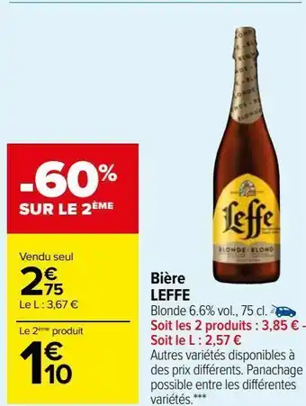 Carrefour Market Bière leffe offre