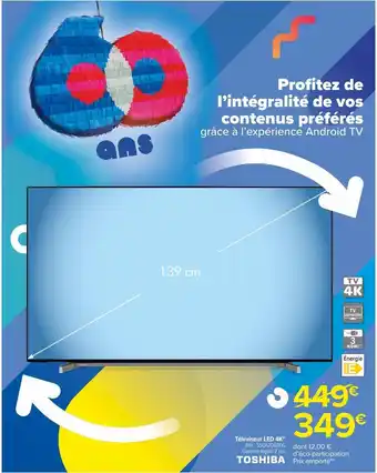 Carrefour Market Téléviseur led 4k offre