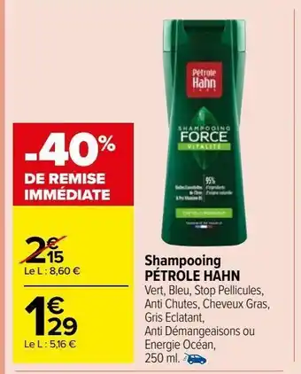 Shampooing pétrole hahn