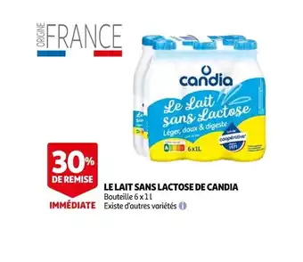 Le Lait Sans Lactose de Candia